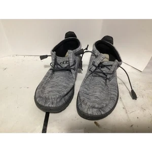 HEY DUDE Conrad Stretch Gray black Slip On Shoes Bootie Men's 9 - Picture 1 of 4