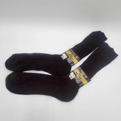 2 Pares Calcetines Pantalones Acanalados Inglés Algodón Art Años 70 Nuevo de Colección Marrón Talla 10-10.5 Foto 1 de 4