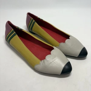 Jeffrey Campbell Pencil Me flache Lederschuhe für Lehrer 6,5 M - Bild 1 von 15