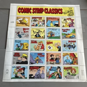 USPS Comic Strip Classics Stamp Sheet Of 20 0.32 Cent Stamps - Picture 1 of 12