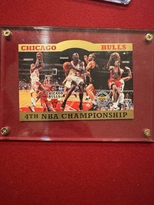 1996 Upper Deck Chicago Bulls 4th Championship /10000 Die Cut - Michael Jordan - Picture 1 of 3