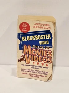 Blockbuster Entertainment Vintage Guide to Movies and Videos 1996 Book - Imagen 1 de 10