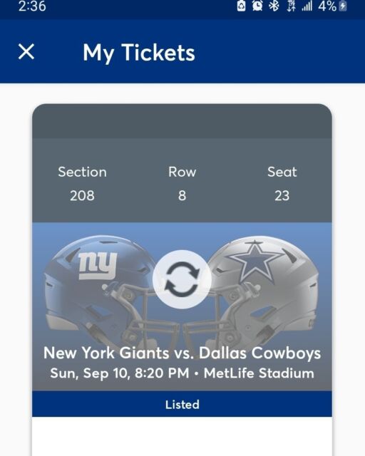 cowboys giants tickets for sale