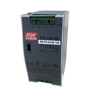 DR-120-48 Mean Well AC/DC Power Supply 100-240VDC - 48VDC 2.5A Din Rail Mount - Picture 1 of 4