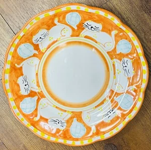 Vietri Pottery-Campagna Style Pattern 10 Inch Plate Made/Painted by hand-Italy - Picture 1 of 2