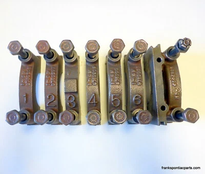 Pontiac OHC-6 Set of Main Bearing Caps LeMans Tempest Firebird 66 67 68 69 - Image 1 of 4