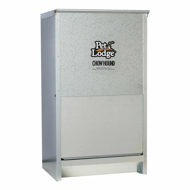 Miller Pet Lodge CH50 Dog Feeder - Silver