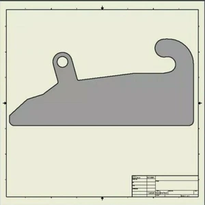 CNC dxf file JRB 418 SERIES Quick Attach loader blanks 644k 724k SHIP via EMAIL - Picture 1 of 3