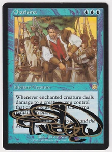 Gold Shadow Signed Charisma MP Mercadian Masques Artist Terese Nielsen 1999 MTG! - Picture 1 of 2