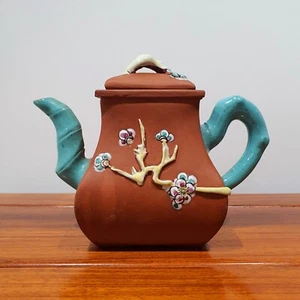 Vintage Qing 19th century Yixing Enamel Chinese Teapot - Picture 1 of 6