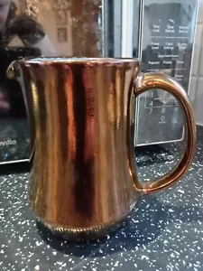 Perfect large Creigiau Studio pottery copper lustre jug. 14.5 centimetres tall. - Picture 1 of 18