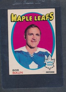 1971/72 OPC O-Pee-Chee #196 Bob Baun Maple Leafs EX *464