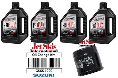 For Suzuki GSXS1000 GSX-S 1000 F Z GT GSX Synthetic Oil Change Kit w/ Oil Filter - Image 1 of 2