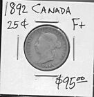 CANADA - BEAUTIFUL HISTORICAL SCARCE QV SILVER 25 CENTS, 1892, KM# 5