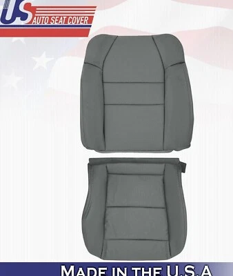 Capas de assento de couro sintético cinza 2006 para Acura MDX Driver Side superior e inferior - Imagem 1 de 4