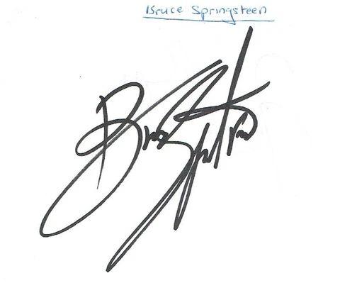 Bruce Springsteen In Person (London) Signature Cover