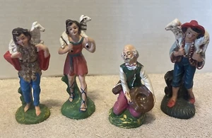 Vintage Shepherds Made In Italy Nativity Figurines - Picture 1 of 12