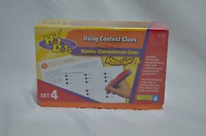 HOT DOTS Using Context Clues Educational Reading Comprehension Cards NEW Grd 2-6