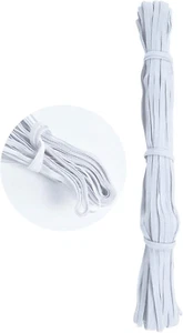 Fasce elastiche intrecciate lunghezza 36 iarde larghezza 1/4 pollice lavanda/grigio per cucire - Foto 1 di 4