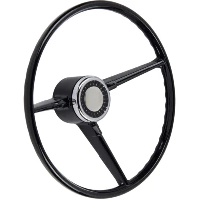 Volante retrô americano 15" com botão de buzina para caminhão Chevy CST de 1967-1968 - Imagem 1 de 4
