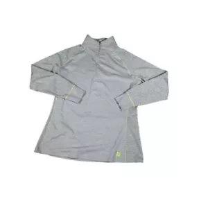 FootJoy FJ grau sportlicher Viertel-Reißverschluss Pullover Golf Oberteil Neon Akzent Leistung - Bild 1 von 6