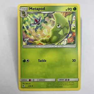 JCC Pokémon regular poco común Metapod Hidden Fates 2/68 - Imagen 1 de 2