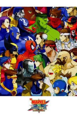 Marvel VS Capcom Clash of Super Heroes PS1 Premium POSTER MADE IN USA - MVC022