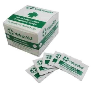 Alcohol Free Wipes - Sterile, Wound, Cuts. Piercing, Tattoo, Nail- Fast Free P&P - Picture 1 of 1