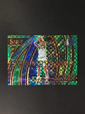 2023-24 Panini Select Dereck Lively II Rookie Sensations Green Prizm /5 Mavs SP - Image 1 of 2