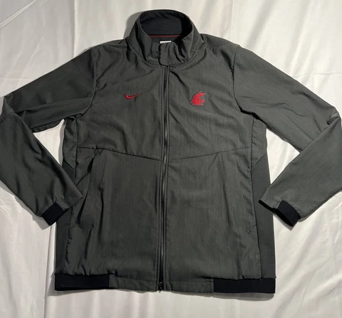 Washington State Cougars Nike Baseball Player Issue Jacket Gray Men's Large Cover