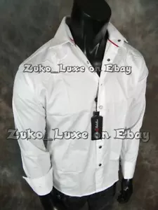 Mens Absolute Rebellion White Shirt Western Rodeo Embroidered Snap Front Blade - Picture 1 of 9