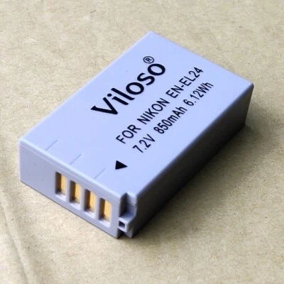 NEW Proocam Viloso EN-EL24 rechargeable Camera battery for Nikon 1 J5 Mirrorless - Image 1 of 4