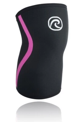 Rehband Rx Knee Sleeve 7mm - Black/Pink - Image 1 of 3