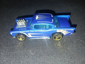 Hot Wheels 57 Chevy Custom Rod with Flames blau lose Gasser - Bild 1 von 5