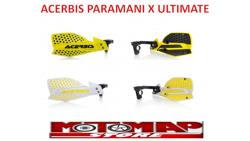 Paramani Acerbis X ULTIMATE Cross Enduro Giallo + Kit Montaggio - Immagine 1 di 1