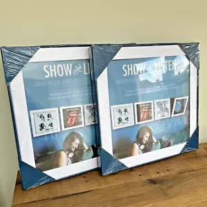 Show & Listen Vinyl Display Frame Wall 12" LP Record Album Cover Sleeve - White - Picture 1 of 6