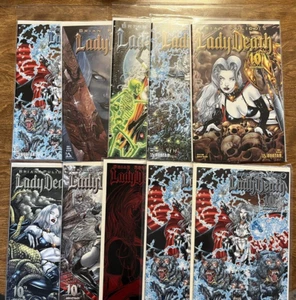 Lady Death 10th Anniversary #1 Collector Set - Picture 1 of 5