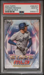*Low Pop * - 2023 Topps - Stars of MLB - Freedie Freeman-  #SMLB27 - PSA 10 - Picture 1 of 2