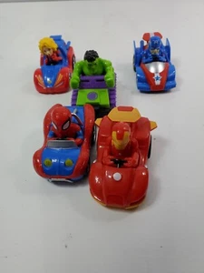 Marvel Super Hero Adventures Vehicle 5, Avengers Pull Back Cars - Imagen 1 de 7