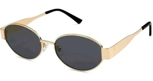 SOJOS Retro Oval Sonnenbrille Damen Herren Trendy Sonnenbrille Klassische Sonnenbrillen UV40 - Bild 1 von 5