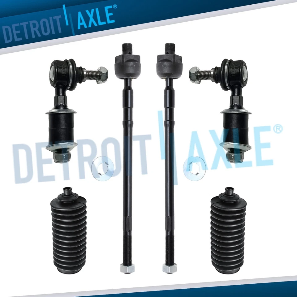 Extremos de varilla de amarre interior + conjunto de eslabones de barra estabilizadora para Mitsubishi Outlander 2003-2006 Foto 1 de 4