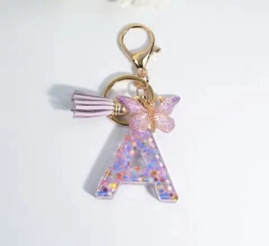 Stylish Alphabet Letter A Keychain – Personalized Accessory for Bags & Keys - Picture 1 of 3