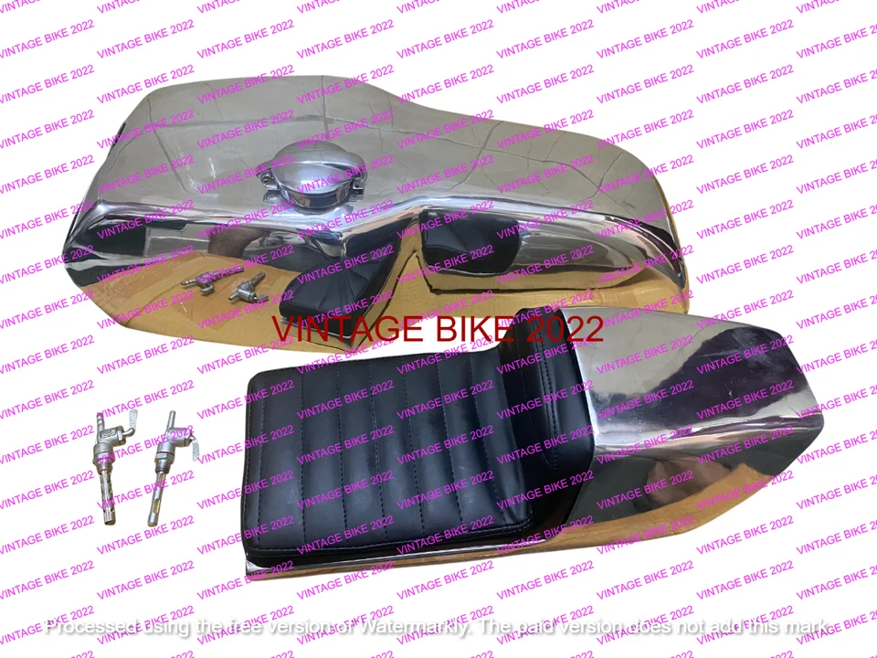 Yamaha Tz Rd250 Rd350 Td алюминиевый бензобак и сиденье и крышка кран/ПОДХОДИТ ДЛЯ - Изображение 1 из 4