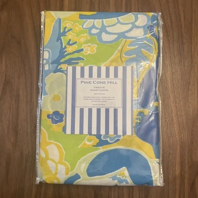 Funda nórdica PINE CONO HILL an Annie Selke Co. TWEETIE 100 % algodón DOBLE NUEVA Foto 1 de 4