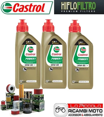 Tagliando 3 OLIO [CASTROL] POWER1 20w50 + FILTRO Yamaha TT 600 1983 1984 Foto 1 de 4