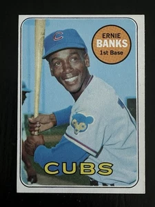1969 Topps Ernie Banks Chicago Cubs HOFer Baseball Card #20 - EX-MT - Picture 1 of 2