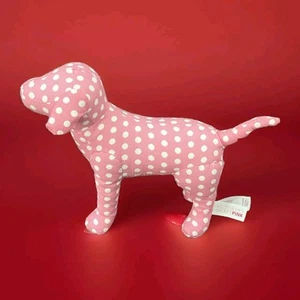 VICTORIA’S SECRET PINK/WHITE POLKA DOT PLUSH DOG COLLECTIBLE - Picture 1 of 10