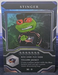 Tarjeta de juego 21-22 MVP Stinger Mascot 🚨🚨🚨 Columbus Blue Jackets - Imagen 1 de 2