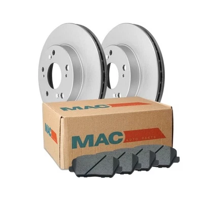 Pastilhas traseiras de cerâmica e rotores revestidos para Ford E350 Super Duty 2008-2014 2015-2019 - Imagem 1 de 4