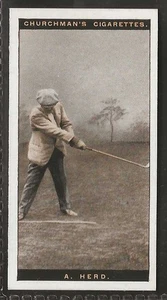 CHURCHMAN-FAMOUS GOLFERS GOLF 1927 (STD SIZE)-#20- ALEXANDER HERD  - Picture 1 of 2